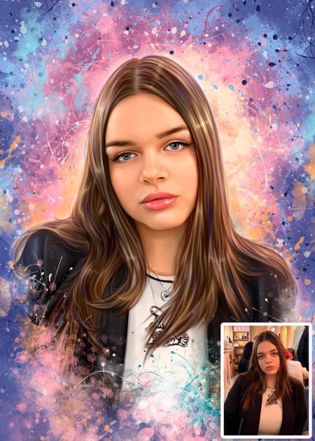 Портрет в стиле дрим арт