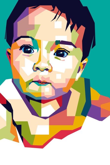 Wpap wedha pop art portrait