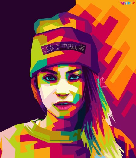 Портрет в стиле wpap