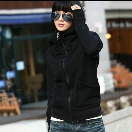 Толстовка женская с капюшоном на молнии