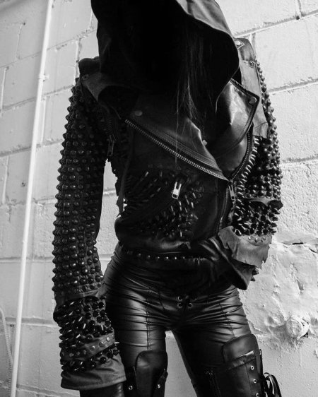 Toxic vision biker jacket