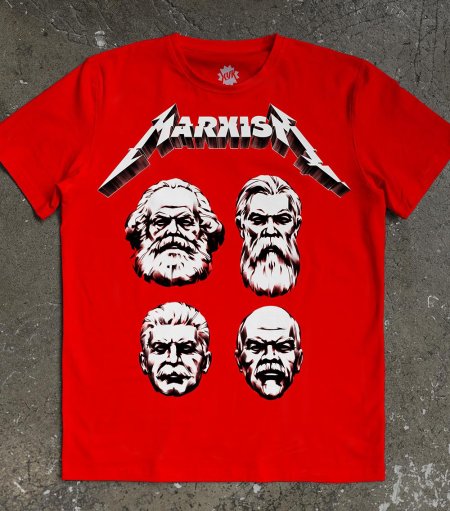 Футболка марксизм в стиле металлика