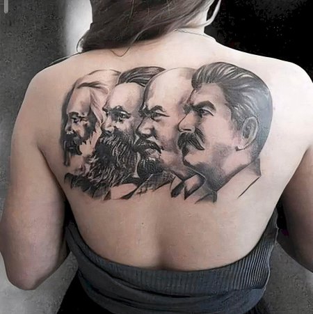 Татуировка ленин сталин маркс энгельс