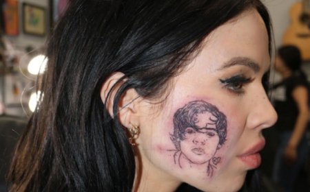 Татуировки на лице у девушек