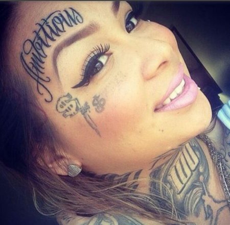 Девушка с татуировками