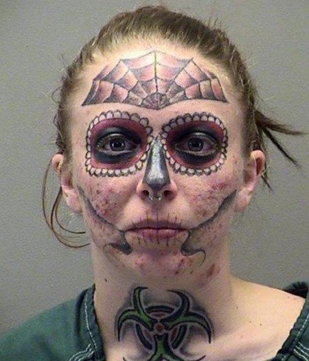 Татухи на лице