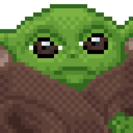 Бейби йода крестиком