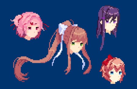 Моника ddlc пиксель