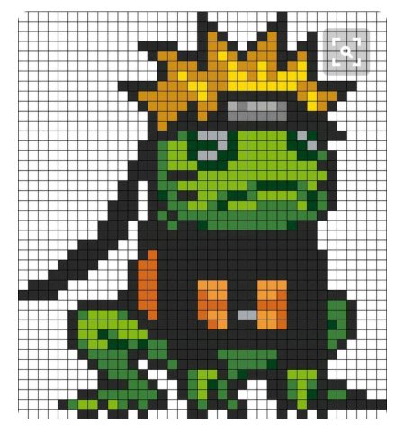 Пиксель арт какаши