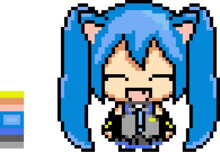 Мику пиксельарт