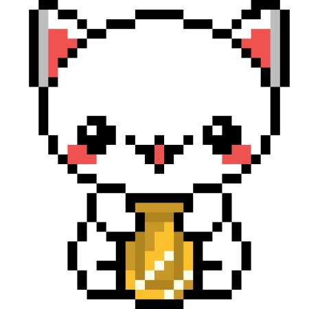 Пиксель арт х геншин