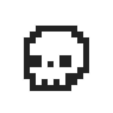 Череп пиксель