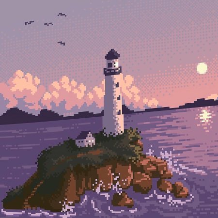 Пиксельный пейзаж