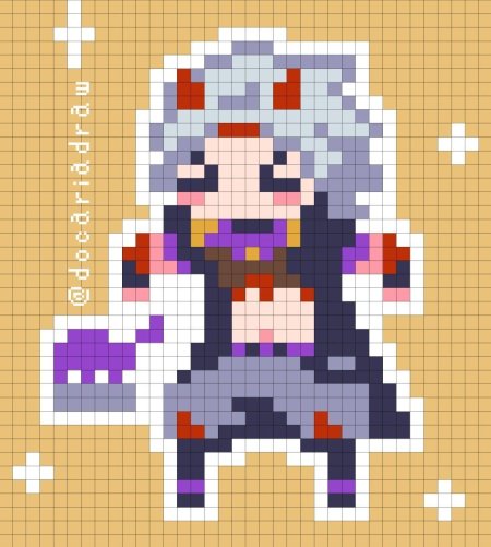 Пиксельный итто геншин