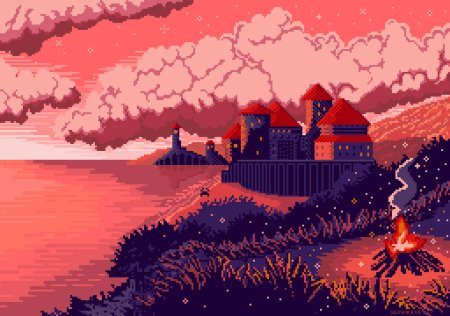 Пиксельные пейзажи