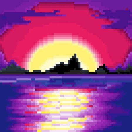 Пиксельный пейзаж