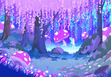 Пиксельный пейзаж