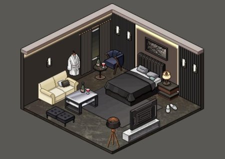 Комната пиксель арт