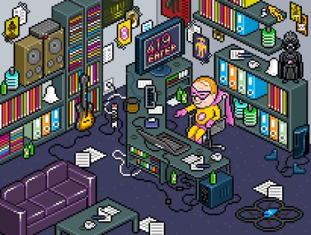 Пиксель арт игра