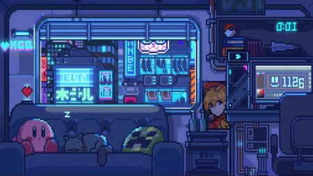 Waneella pixel art cyberpunk