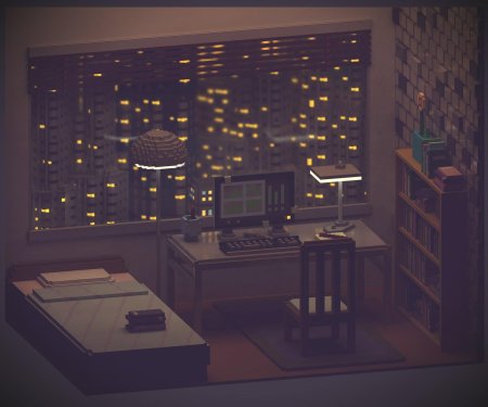 Пиксель арт комната