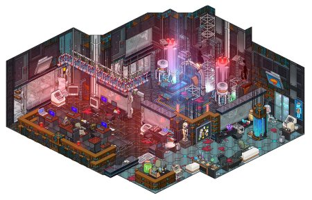 Pixel art изометрия