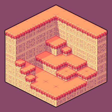 Pixel art изометрия