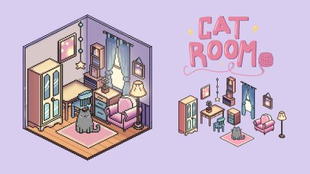 Пиксельные комнаты