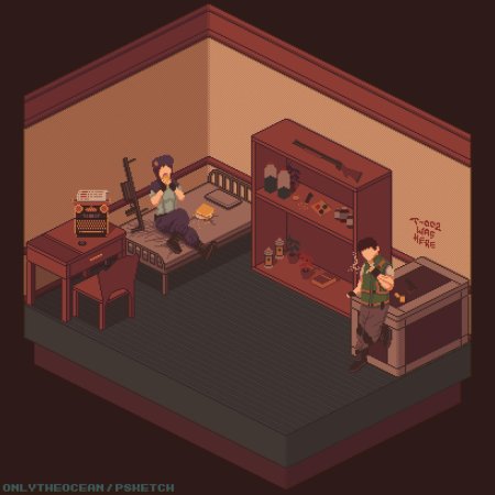 Пиксель арт резидент эвил