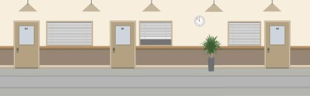 Школьный коридор вид д