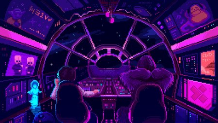 Пиксельные фоны для игр