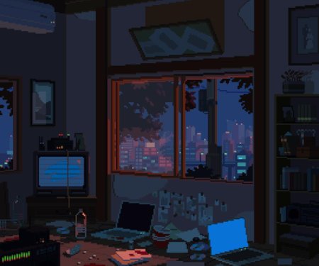 Пиксель арт комната