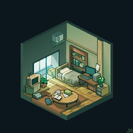 Пиксельная графика комната