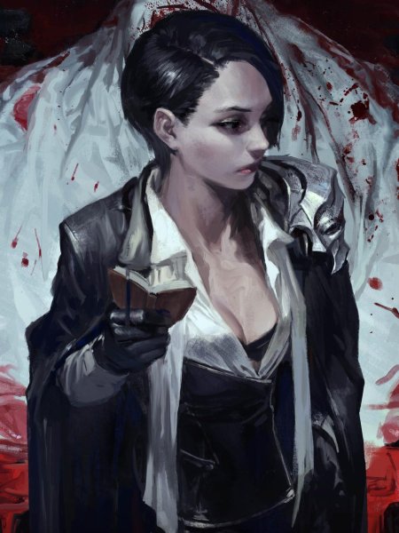 Женщина в костюме арт