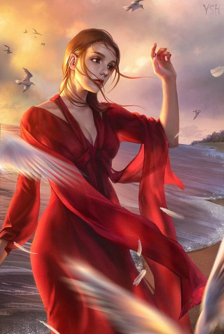 Девушка арт