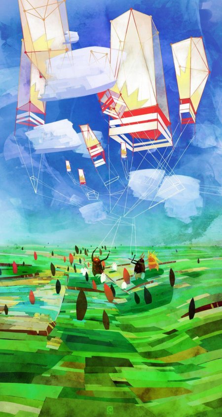 Пейзаж иллюстрация