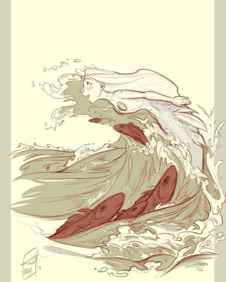 Рисунки русалка