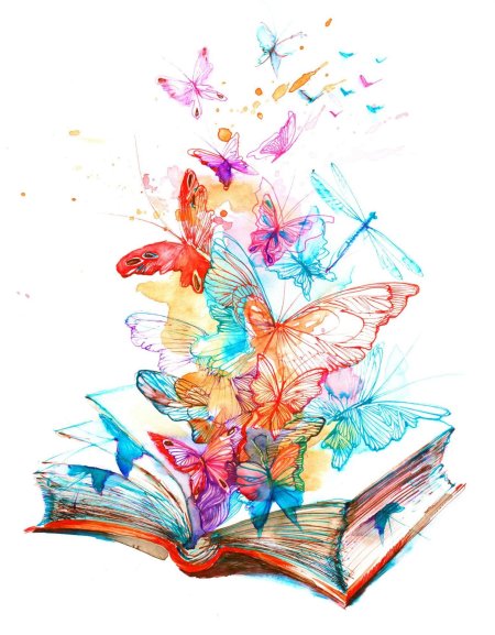 Книга с бабочками