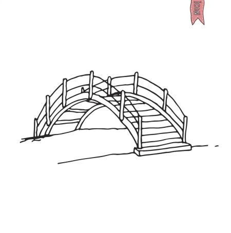 Мост раскраска