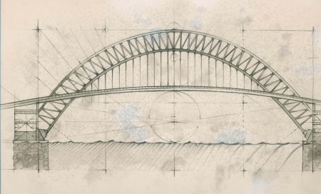 Мост набросок