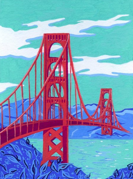Мост сан франциско картина