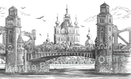 Большеохтинский мост петра великого в санкт-петербурге