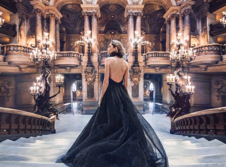 Фотосессия в вечернем платье