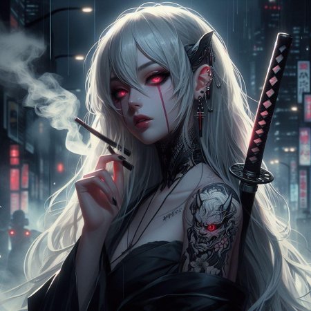 Девушка арты