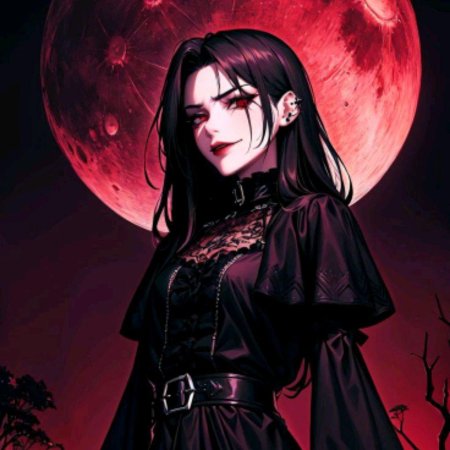 Девушка вампир аниме