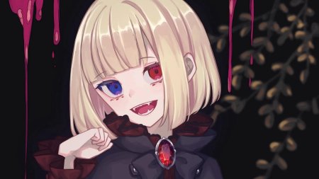 Аниме девочка вампир с гетерохромией