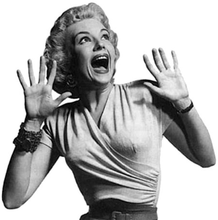 Кричащая девушка