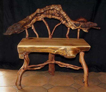 Мебель из веток и коряг своими руками