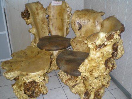 Мебель из капа и сувеля