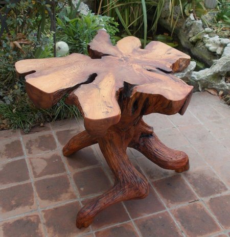 Мебель из пней и коряг